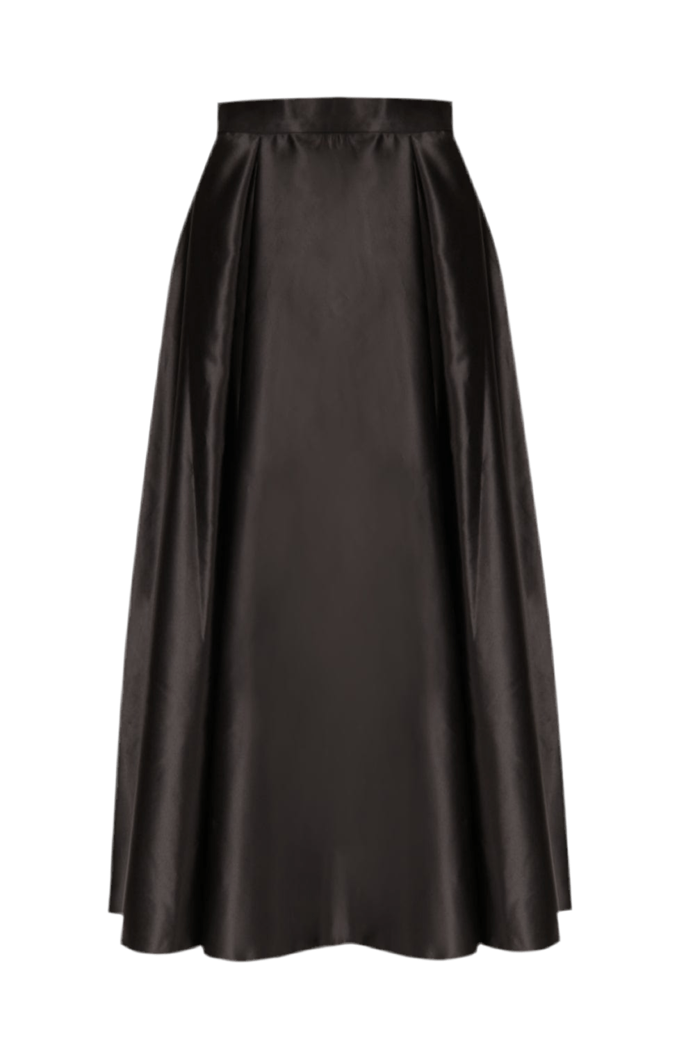 Glória Coelho - Saia Longa Anos 50 Cetim Preto