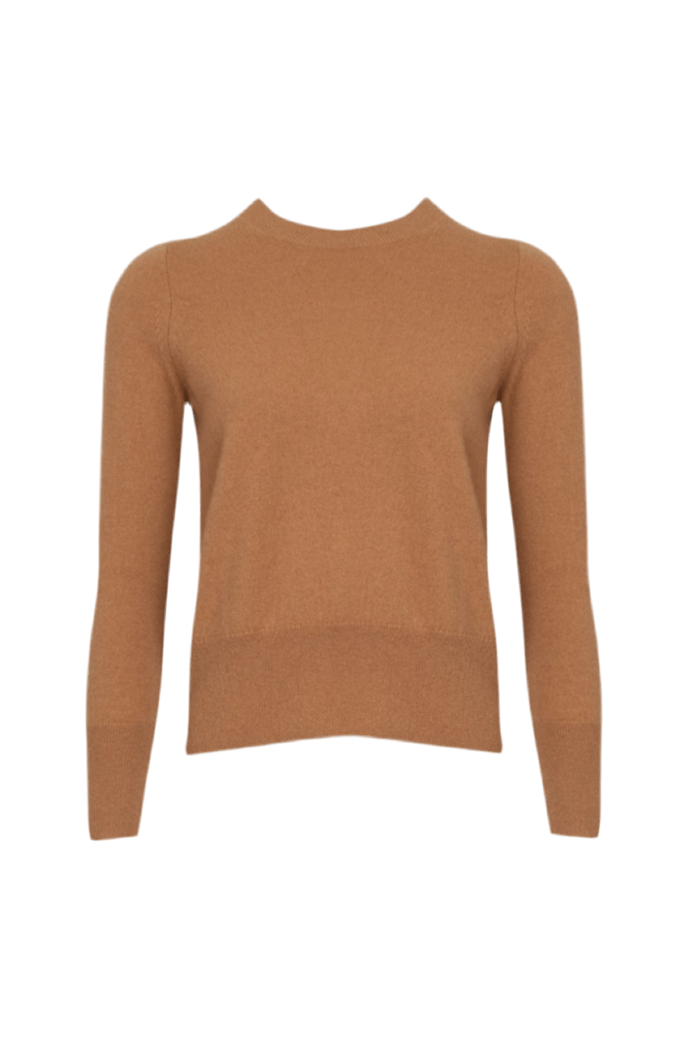 Madre Reina - Blusa Manga Longa Gola Redonda Cashmere Caramelo