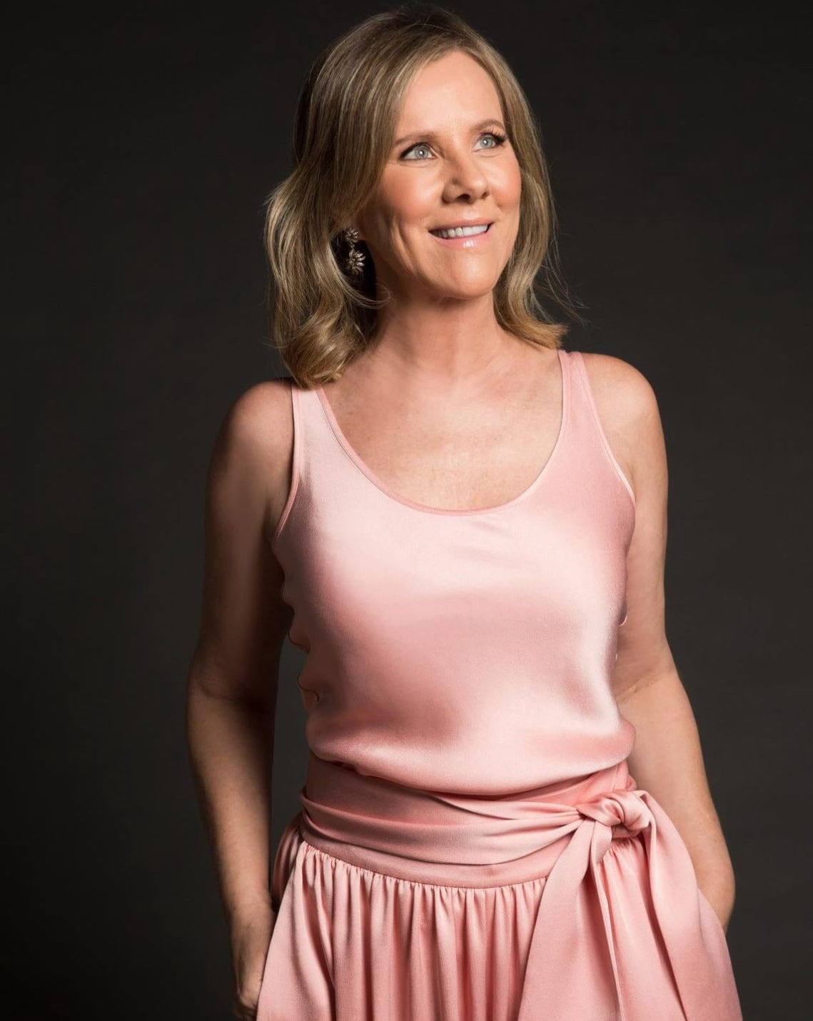 Glória Coelho - Blusa sem Manga em Crepe Isabella Fiorentino Rosa