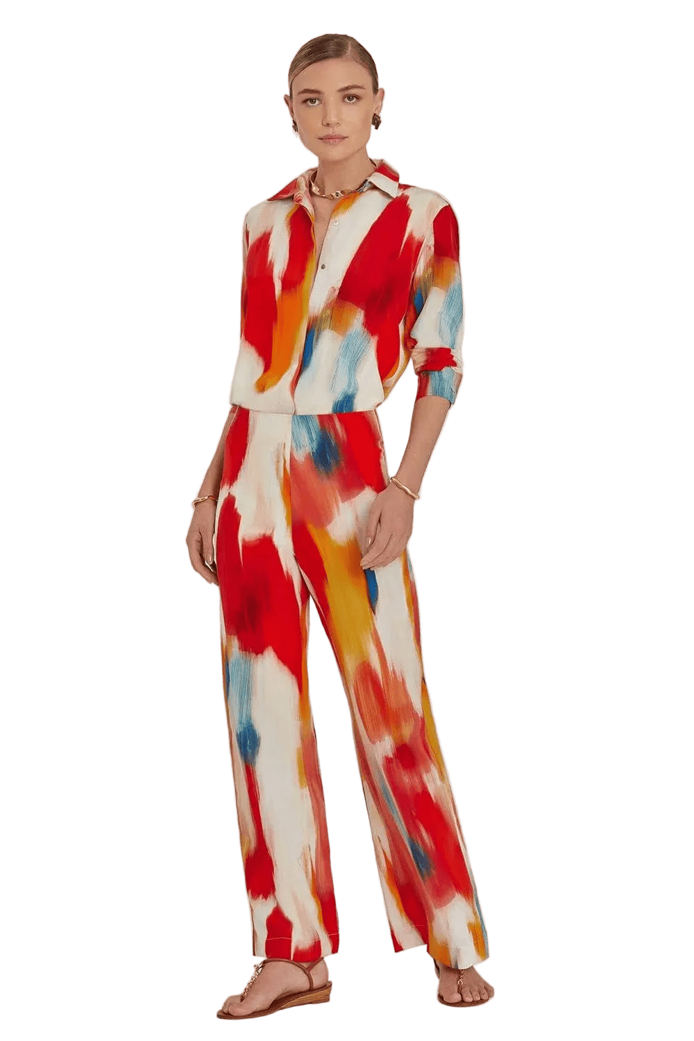 Lenny Niemeyer - Calça Reta Seda Guará