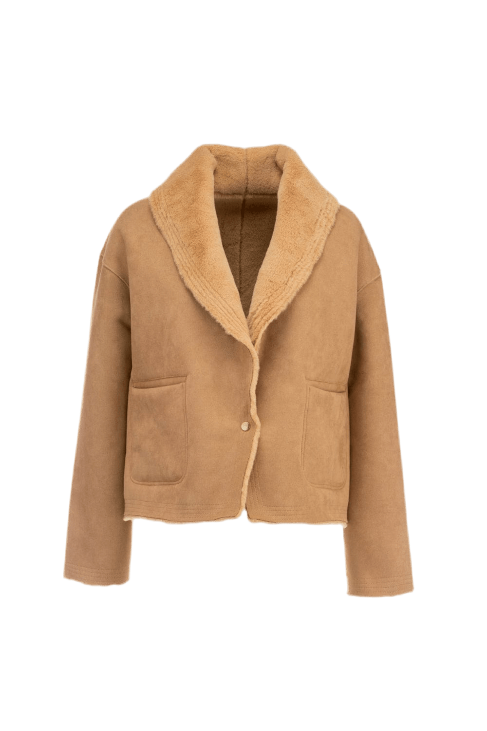 Alex Max - Casaco Curto dupla face Caramelo