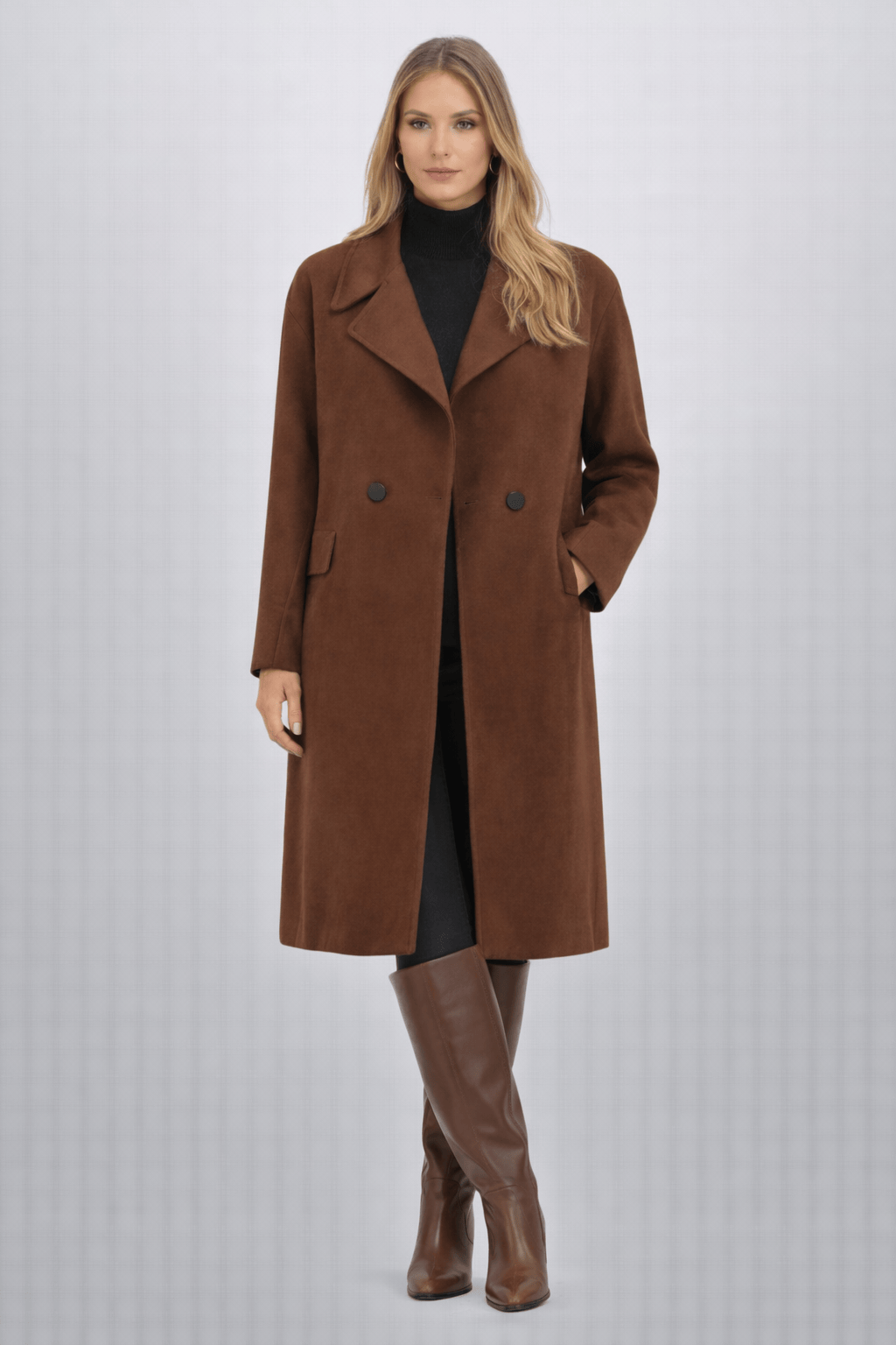 Access - Sobretudo 7/8 Marrom