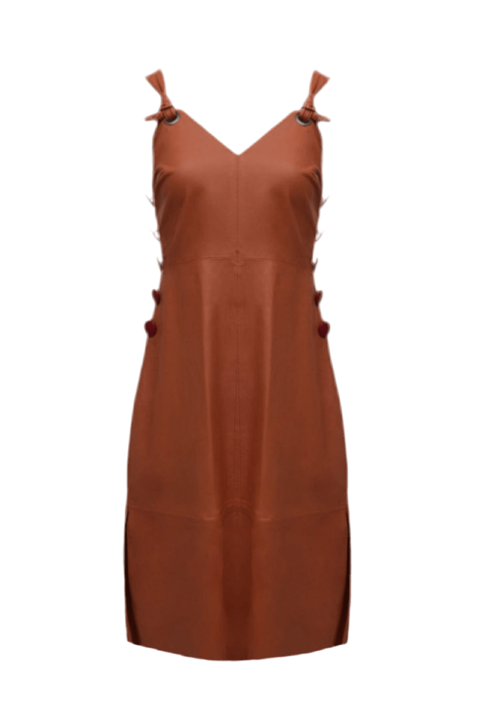 Curtume 81 - Vestido Midi Maria Couro Marrom