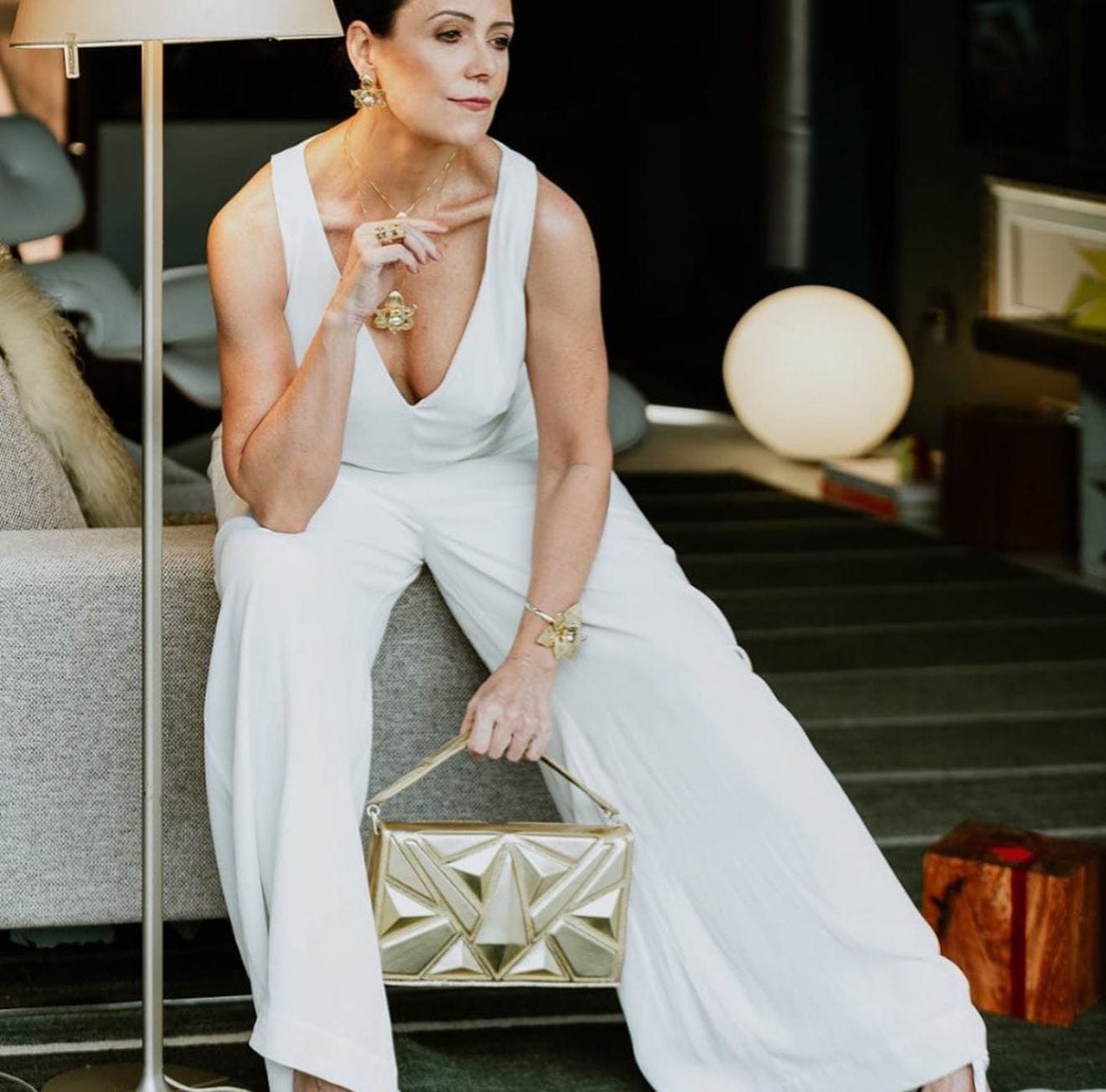 Ryzí - Bolsa Clutch Lillith Dourado