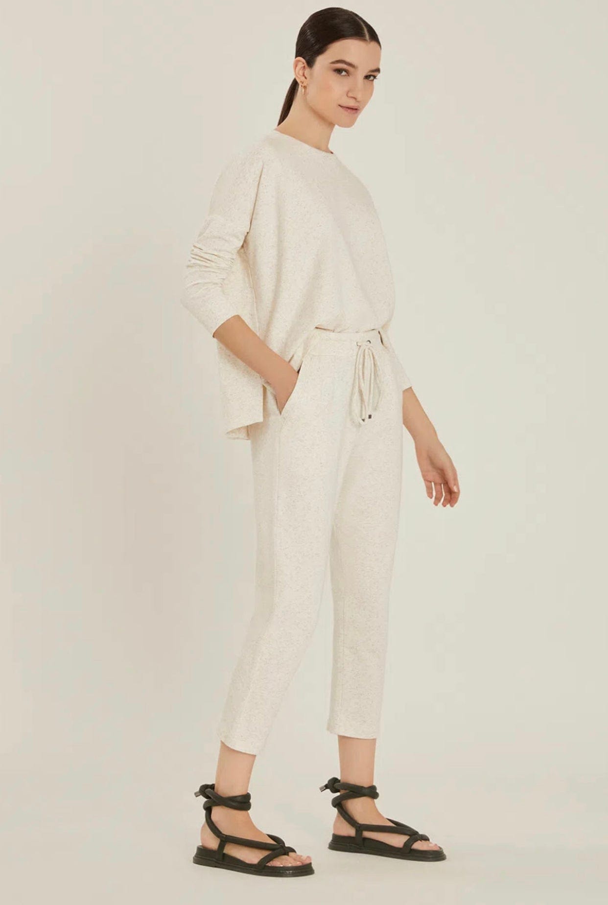 Lenny Niemeyer - Calça  Moletinho Linho Natural