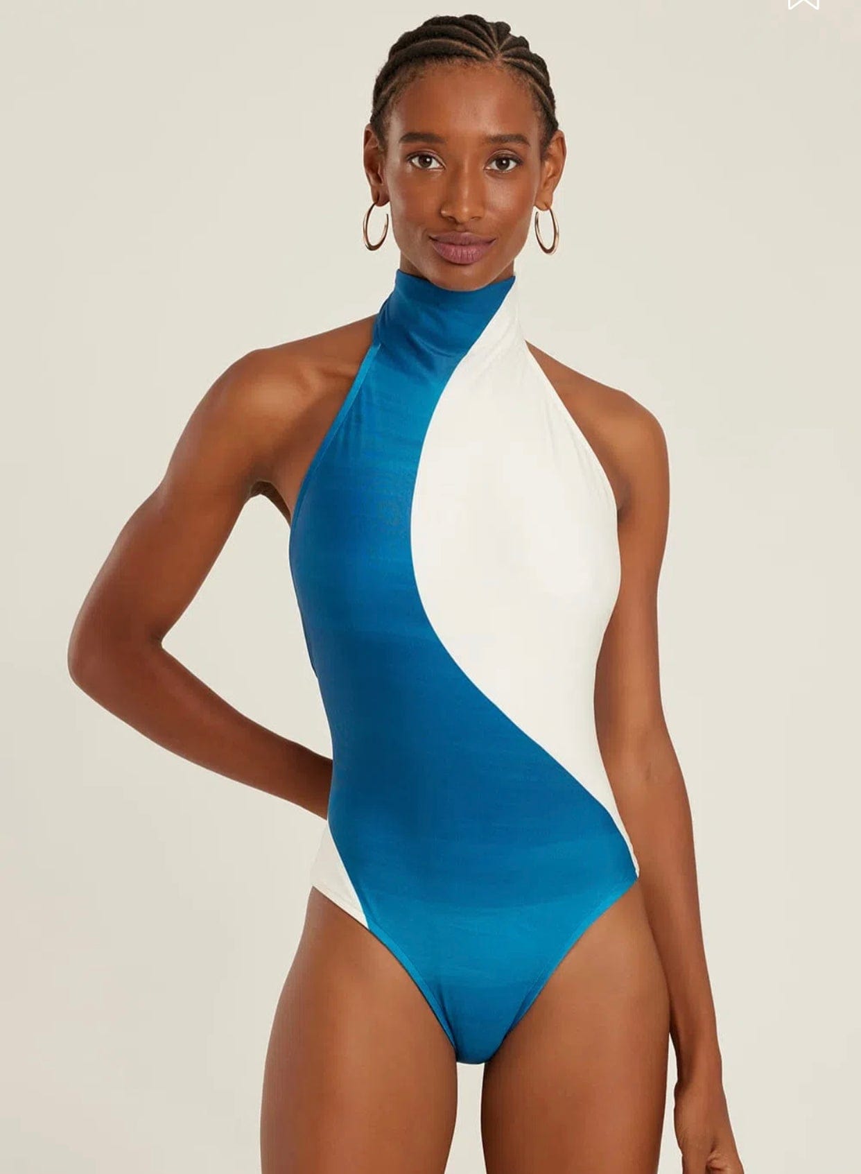 Lenny Niemeyer - Maio Frente Única Gola Alta Burle