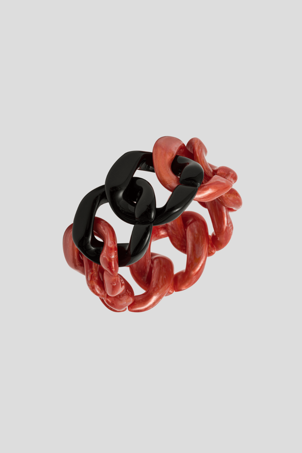 Angela Caputti - Pulseira em Elos Preto e Laranja