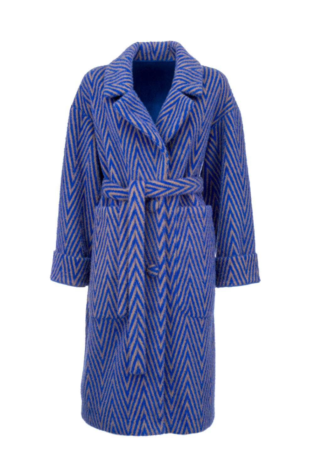 Alex Max - Casaco 7/8 Dupla Face  Azul