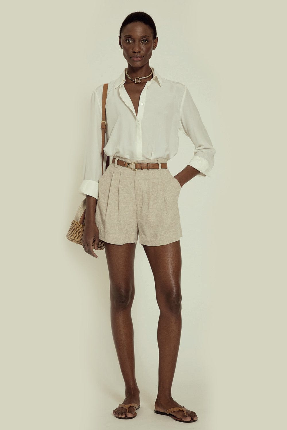 Lenny Niemeyer - Short Viscolinho Natural