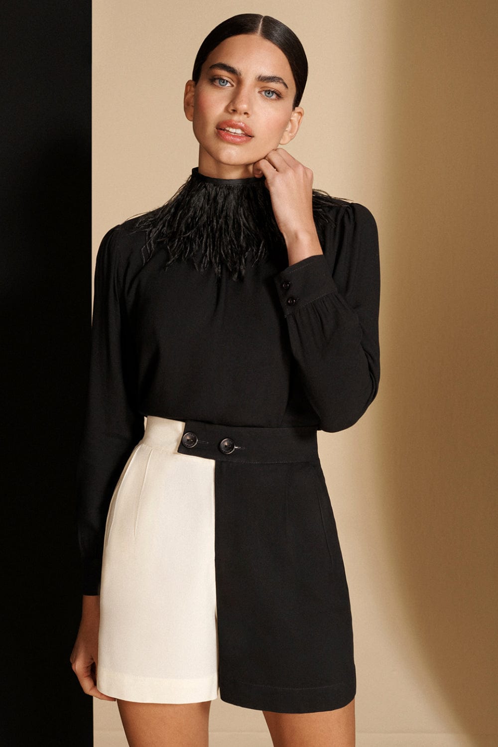 Cholet - Short Crepe Bicolor