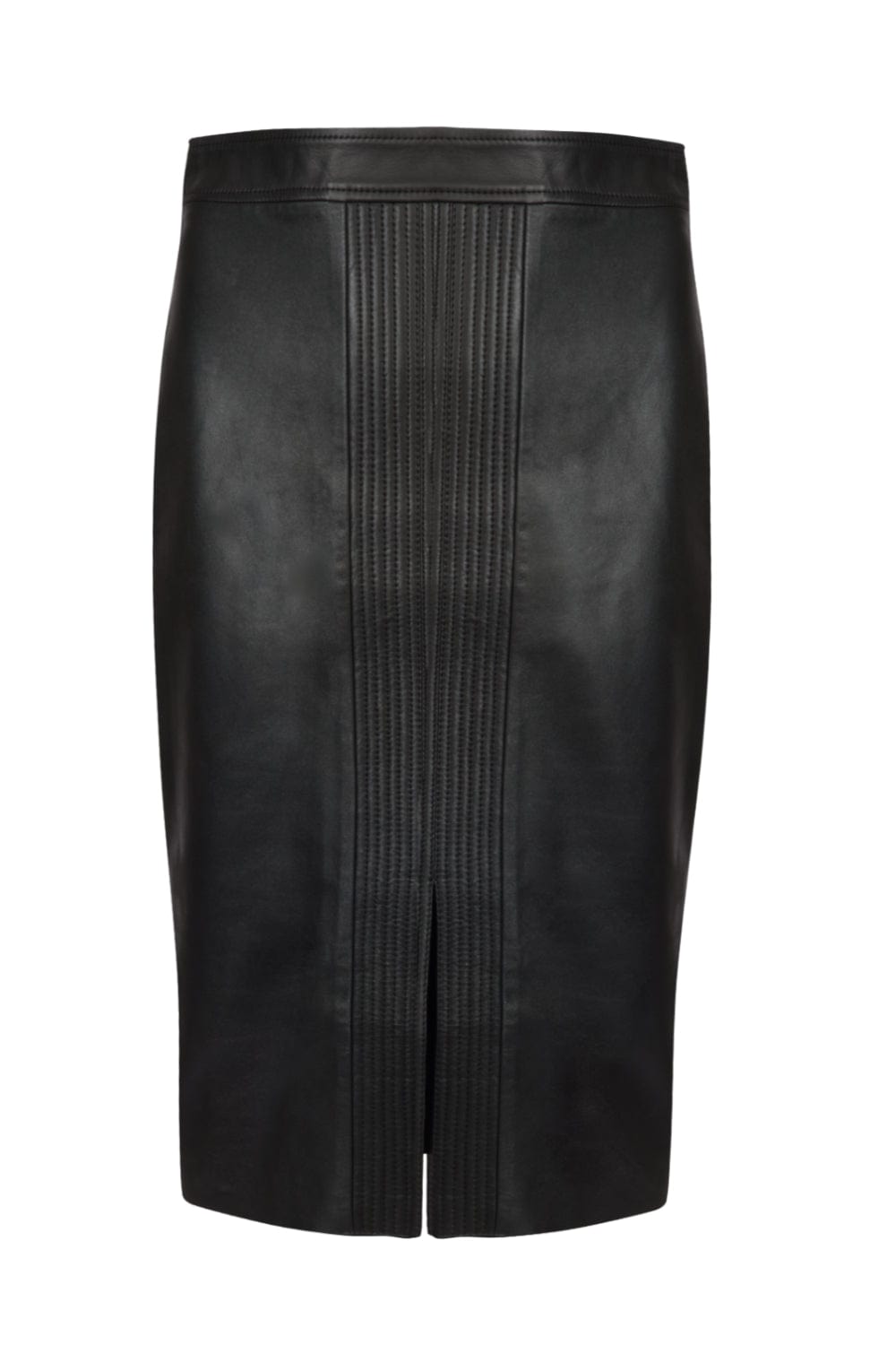 Di Capra - Saia Lápis Pesponto Couro Preto