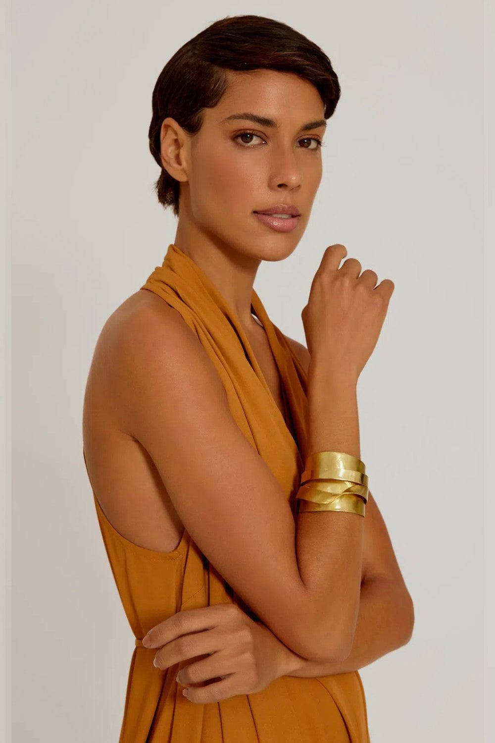 Lenny Niemeyer - Bracelete Fitas Metal Dourado