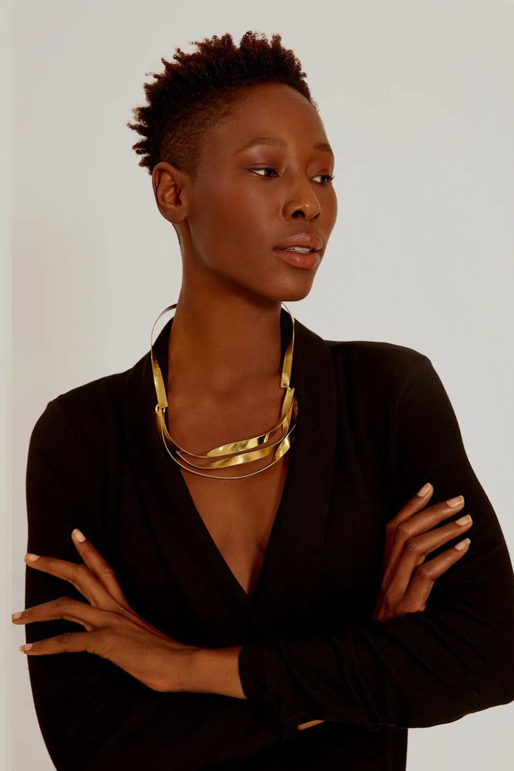 Lenny Niemeyer - Colar Gargantilha Fitas Metal