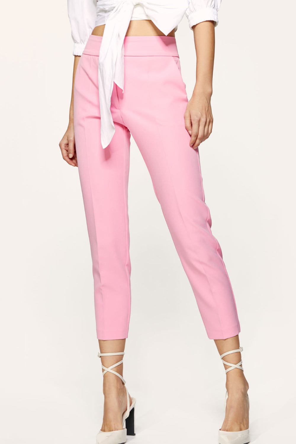 Access - Calça Alfaiataria Cintura Alta Pink