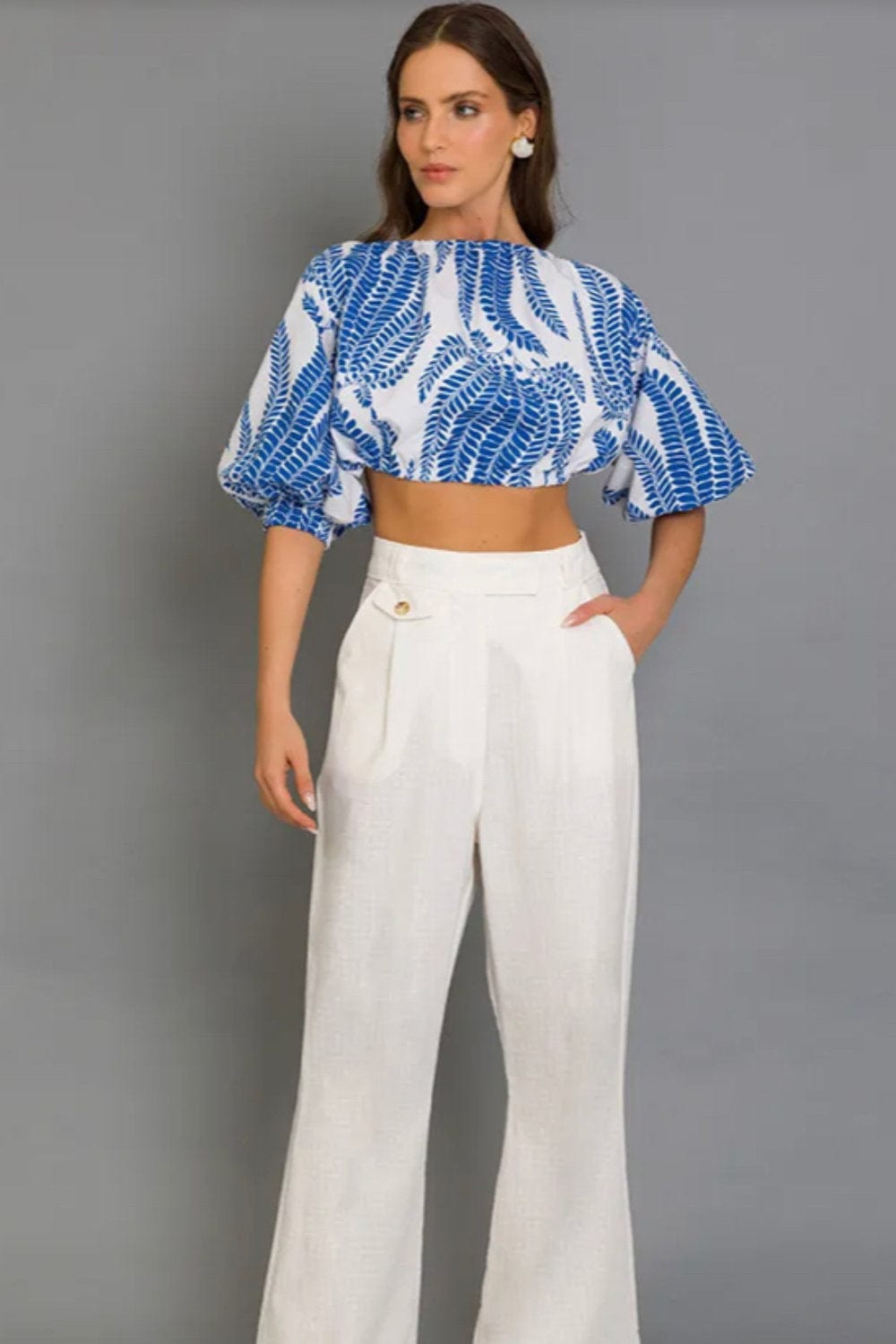 Lalibela - Blusa Cropped Amarração nas Costas