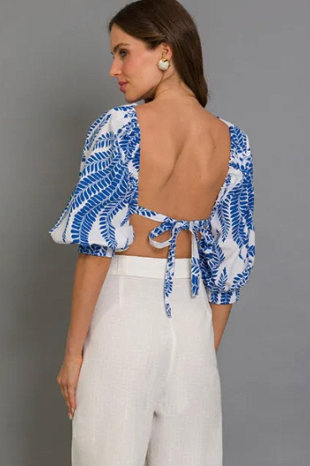 Lalibela - Blusa Cropped Amarração nas Costas