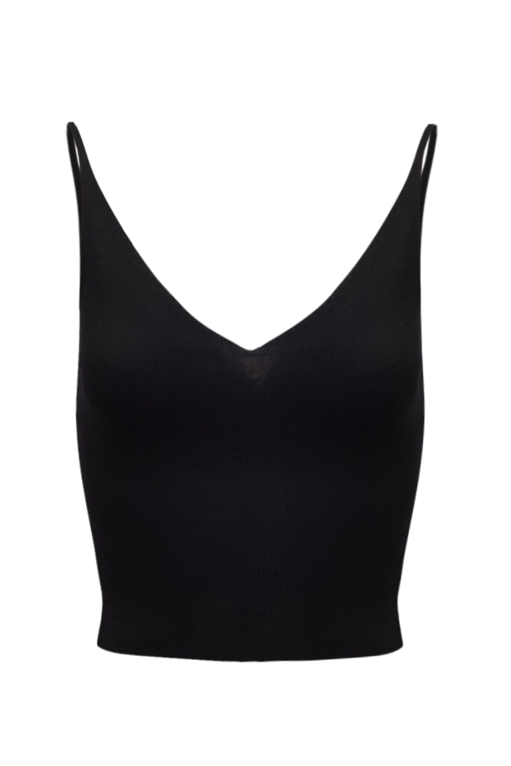 Viviane Furrier - Blusa Cropped Decote V em Tricot