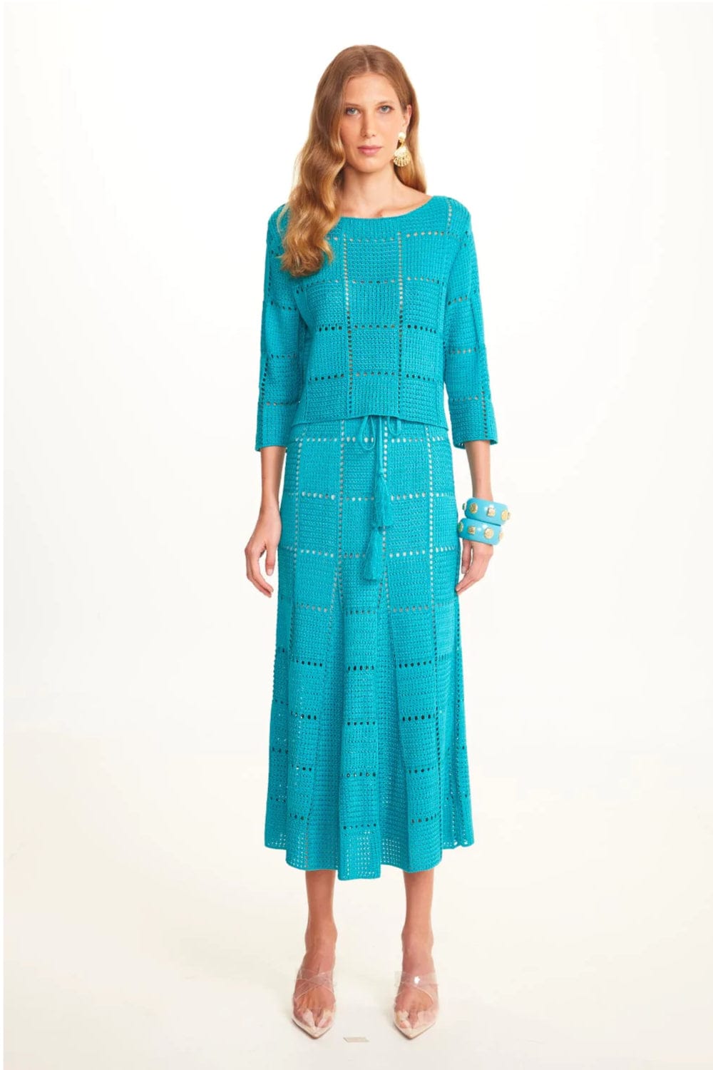 Viviane Furrier - Saia Midi em Tricot