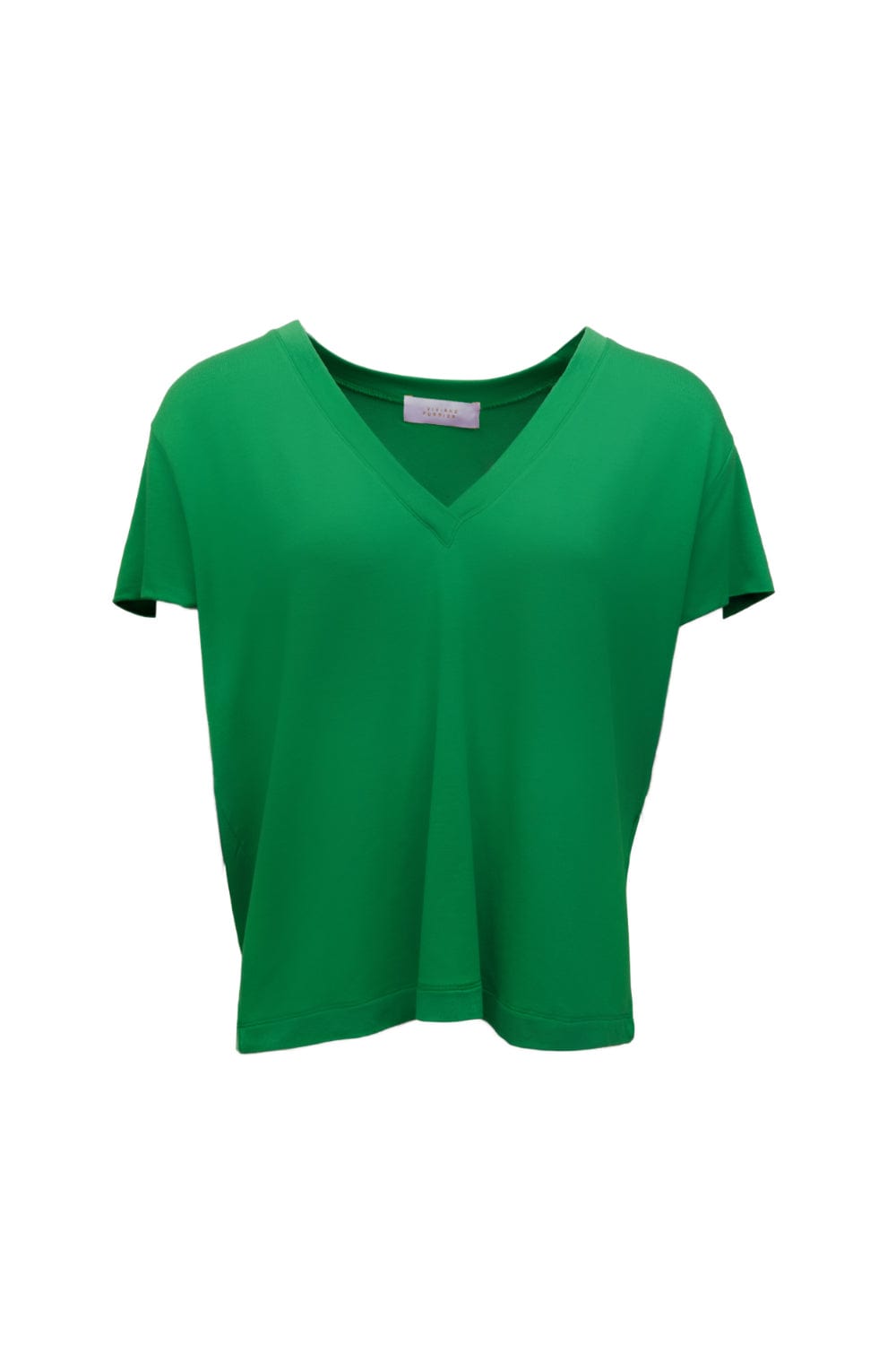 Viviane Furrier - Blusa Manga Curta Decote V em Malha