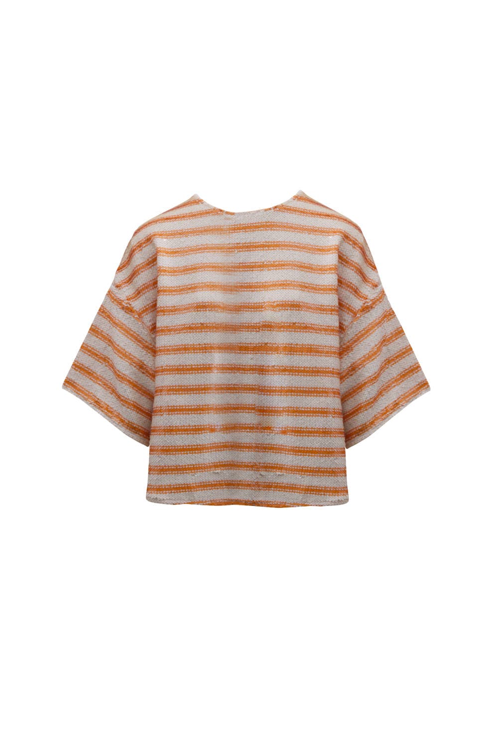 L'Cecci - Blusa Cropped Manga Curta em Paetês