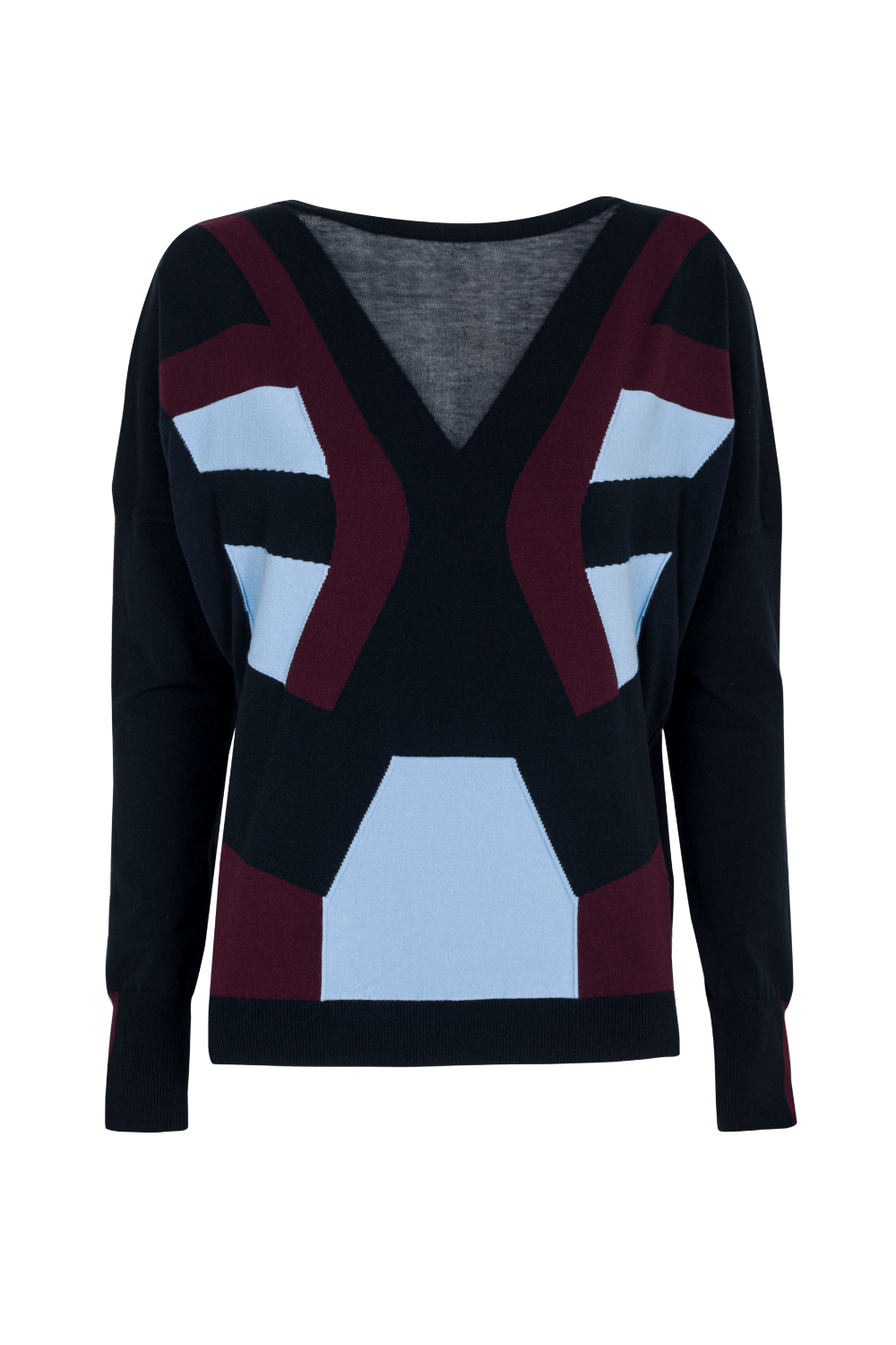 Oblique Creations - Blusa Manga Longa Gola Canoa