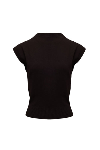 Viviane Furrier - Blusa sem Manga em Tricot