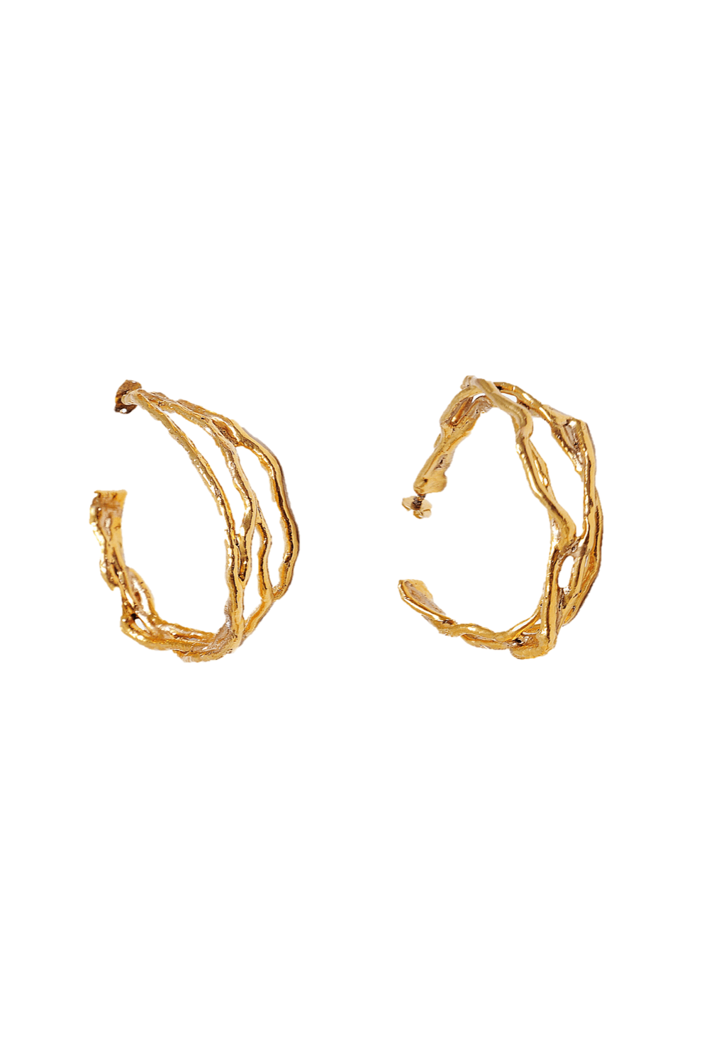 Verde Jóias - Brinco de Argola Raíz