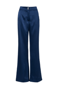 Access - Calça Alfaiataria Pantalona Azul Marinho