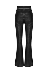 M Leal - Calça Boot cut Viés 100% Couro