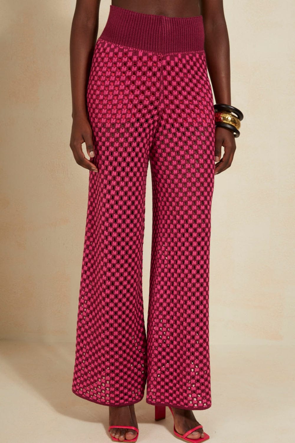 L'Cecci - Calça Reta Tricot