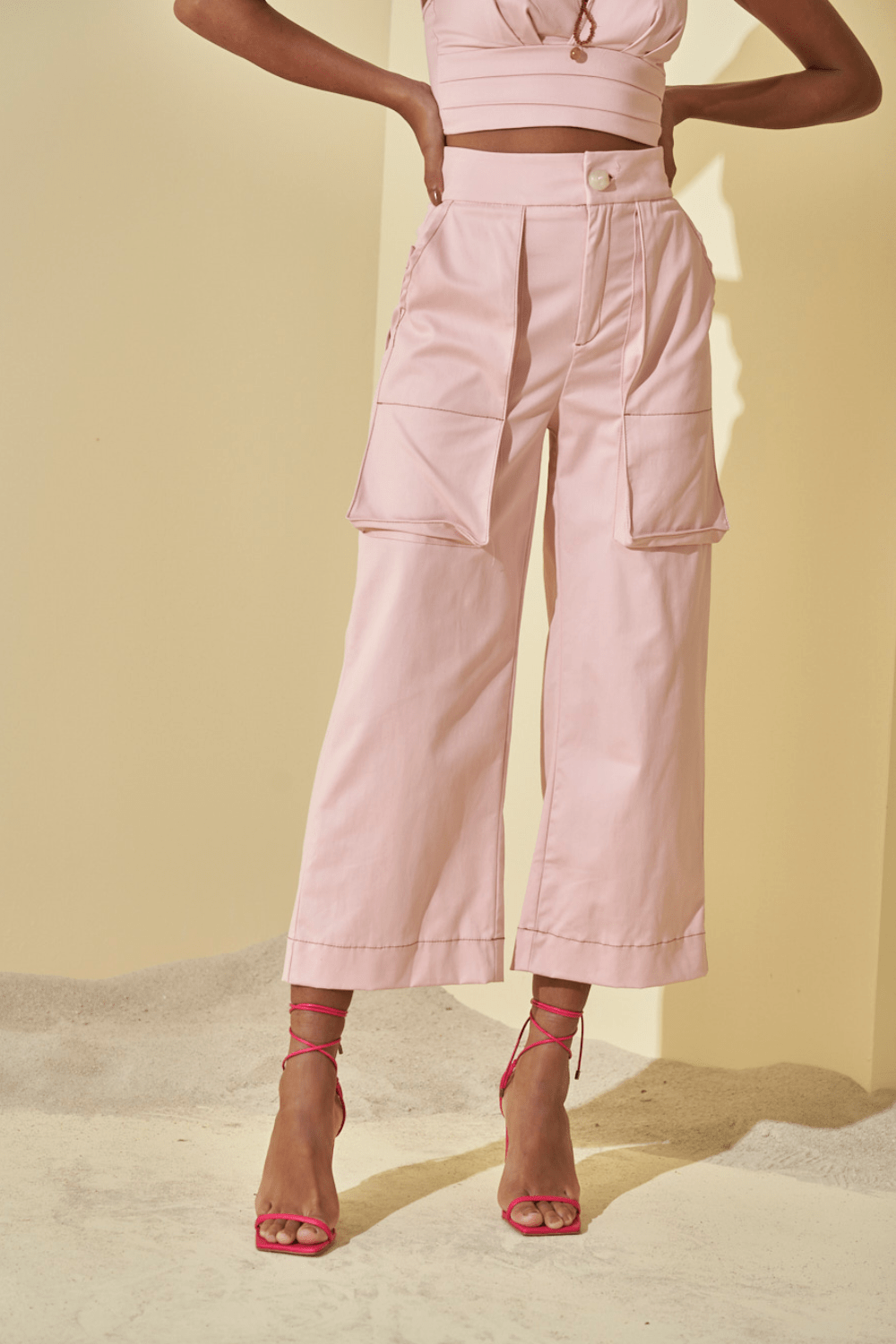 L'Cecci - Calça Sarja Joana Rosa