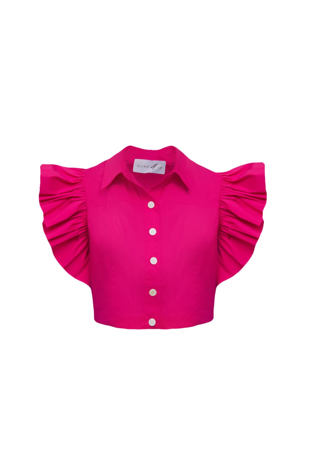 Allma For Us - Camisa Cropped Silva Rosa Pink