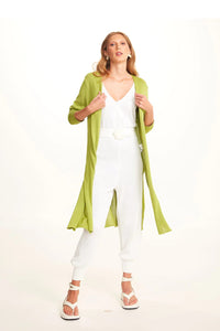 Viviane Furrier - Cardigan Longo em Tricot