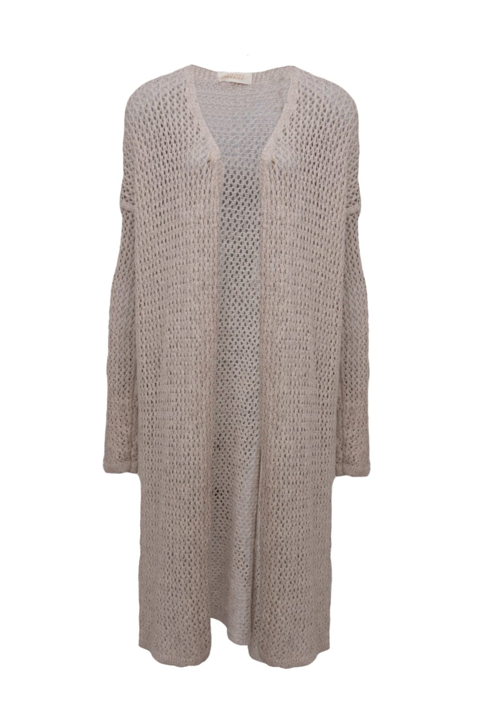 Viviane Furrier - Cardigan Longo em Tricot Tela Rústico