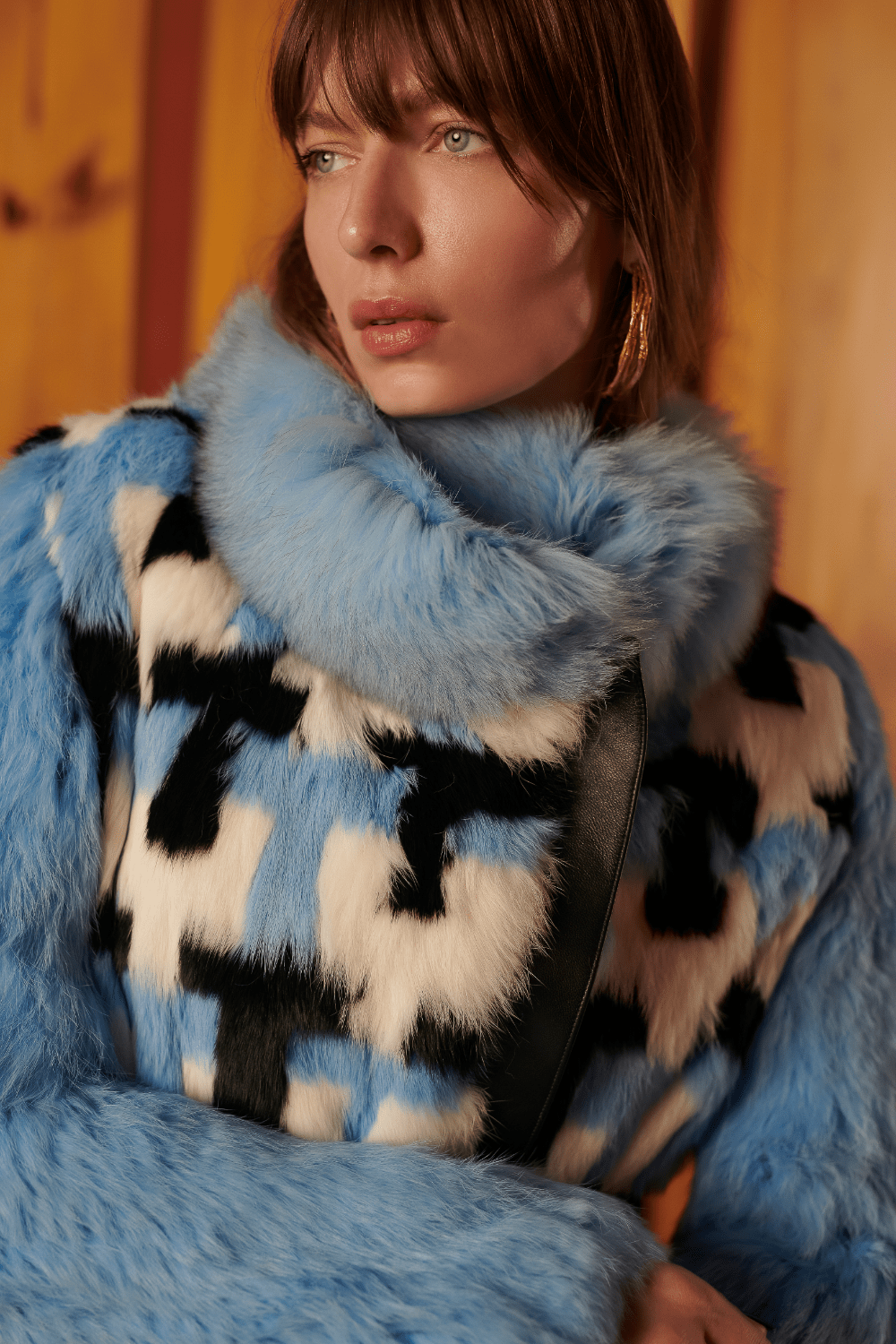 Madre Reina - Casaco 3/4 Pele e Couro