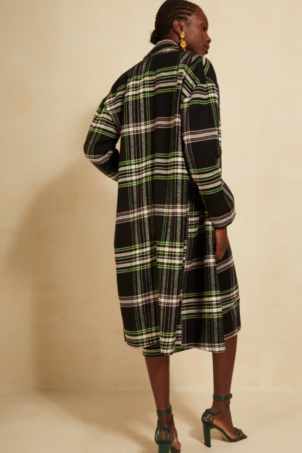 L'Cecci - Casaco Sobretudo Xadrez 7/8