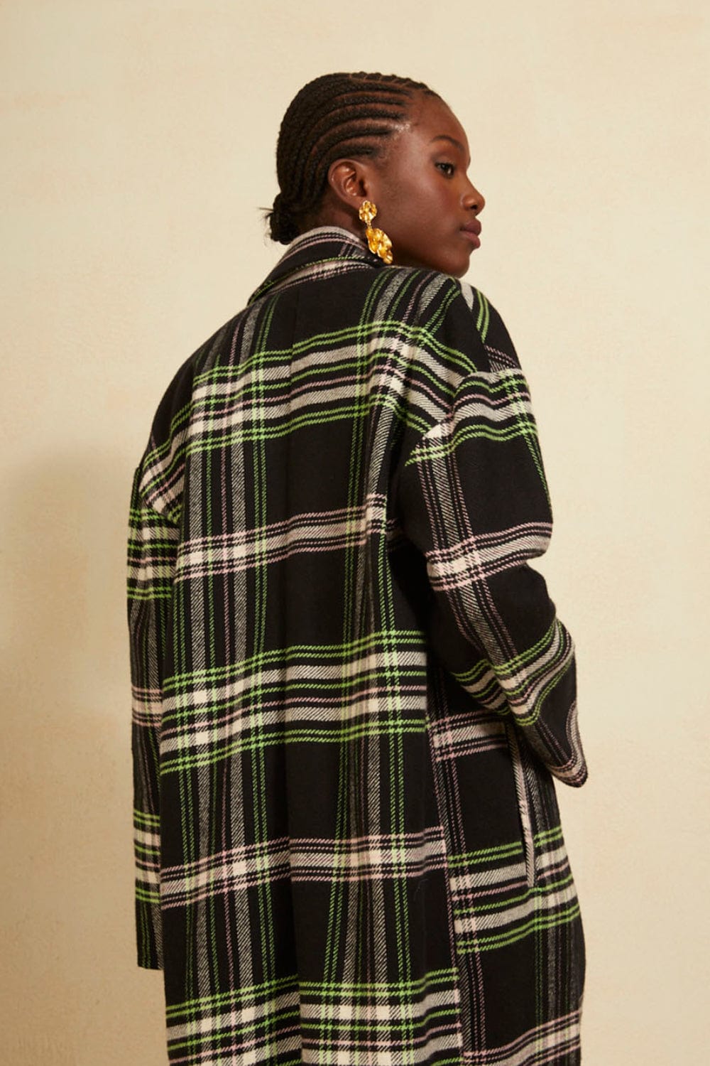 L'Cecci - Casaco Sobretudo Xadrez 7/8