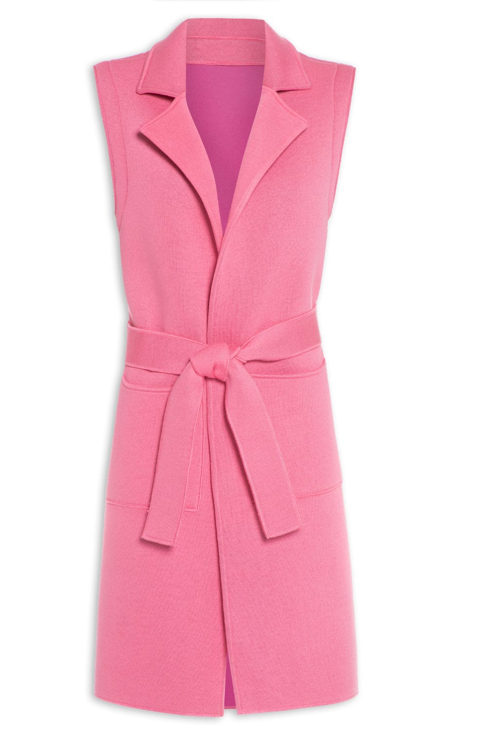 Viviane Furrier -  Colete em Tricot Dublado Rosa