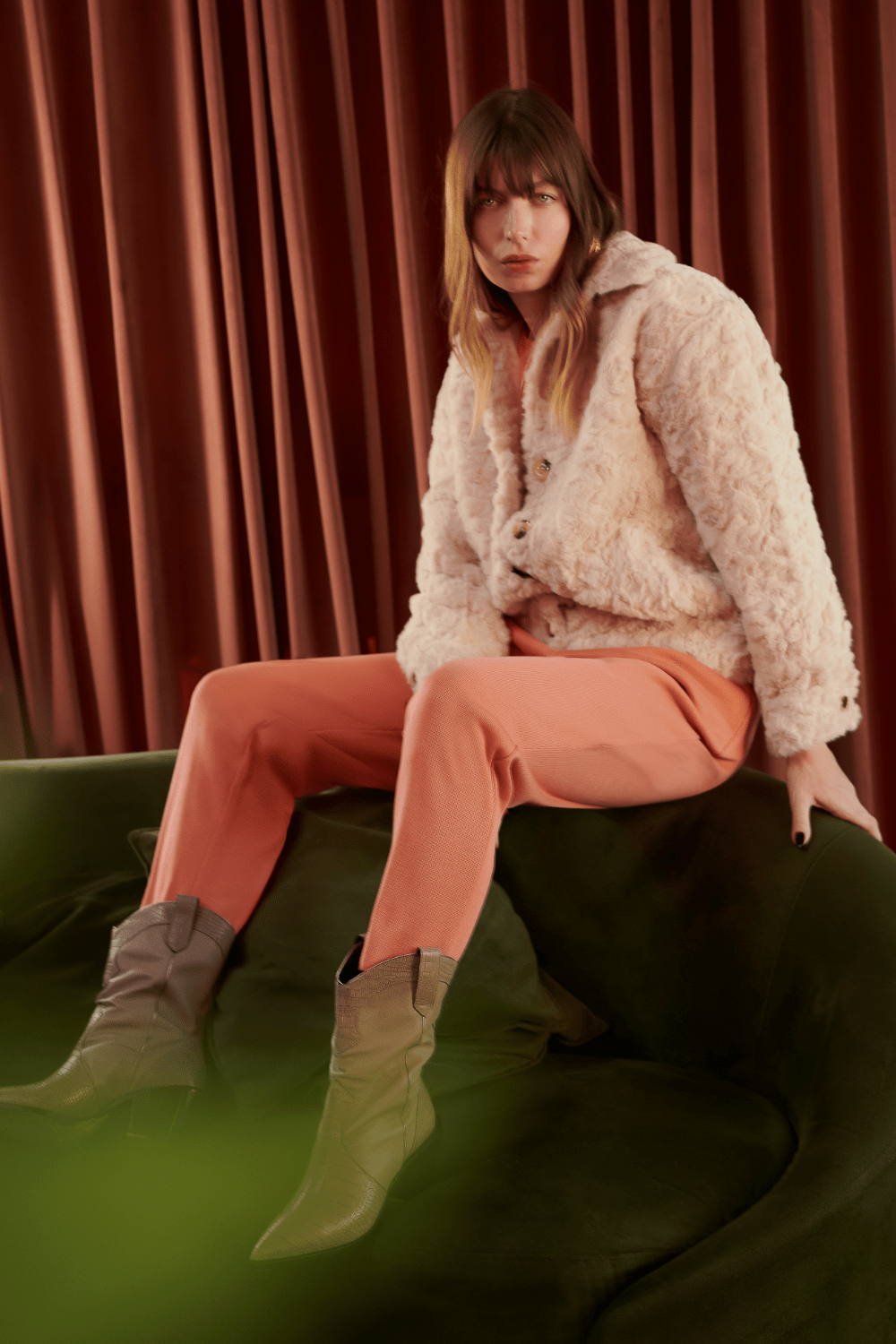 Canal Concept - Jaqueta Pêlo Sintético Bege