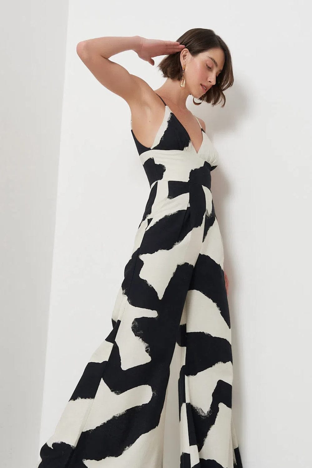 MOB - Macacão Pantalona Estampa Painting