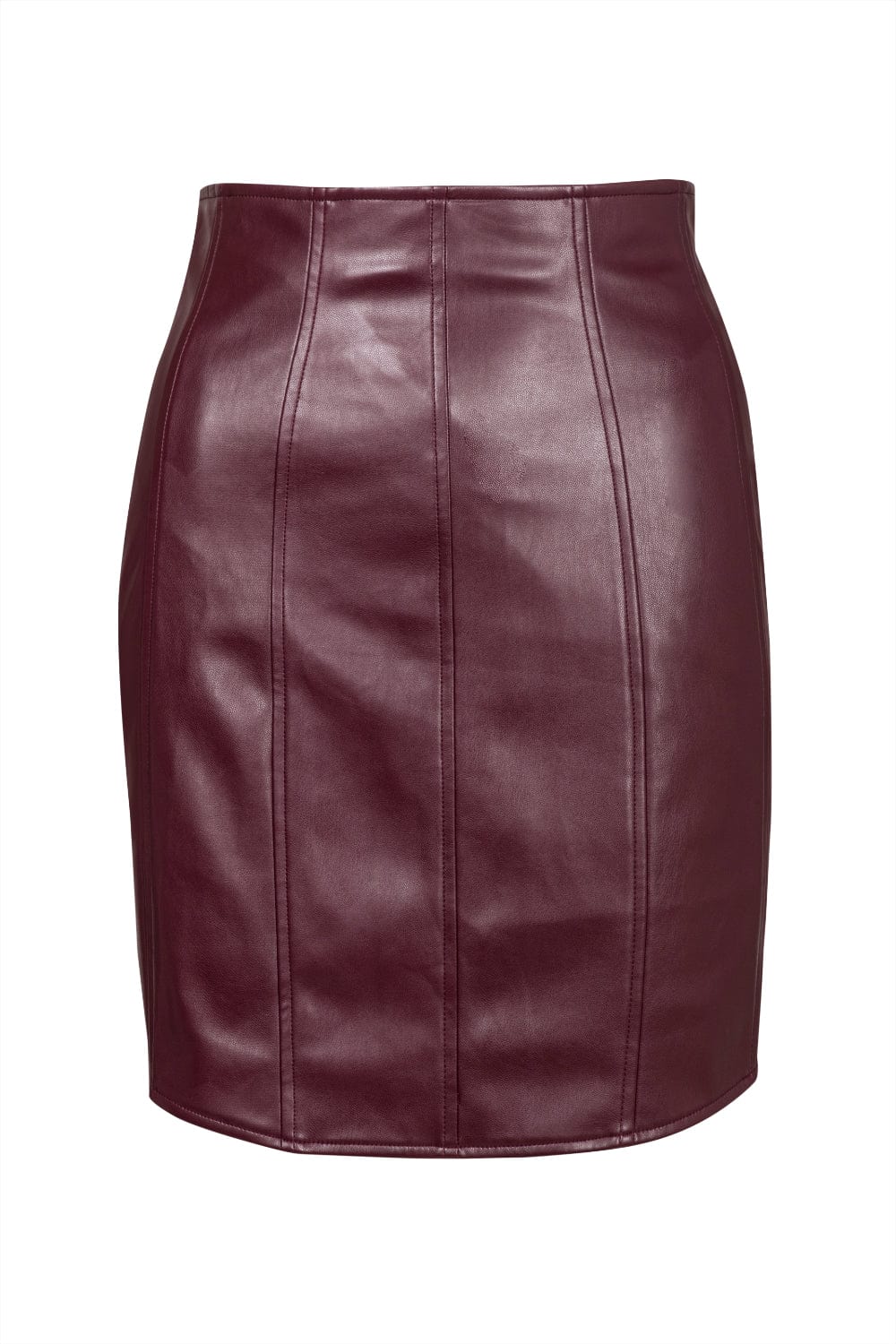 Spell - Saia Curta com Cós Alto Bordô