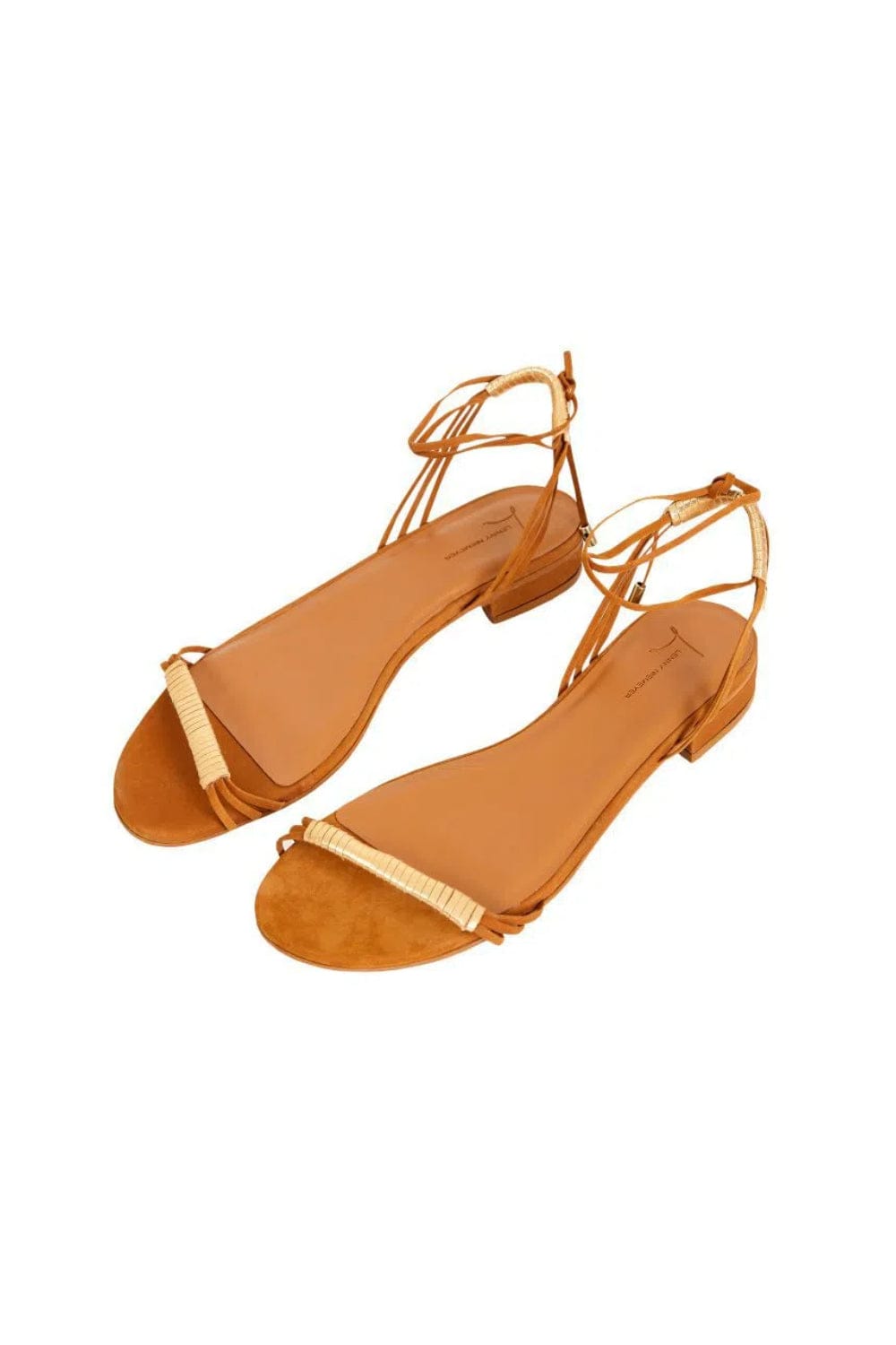 Lenny Niemeyer - Sandália Rolotê Amarração Baixa Caramelo