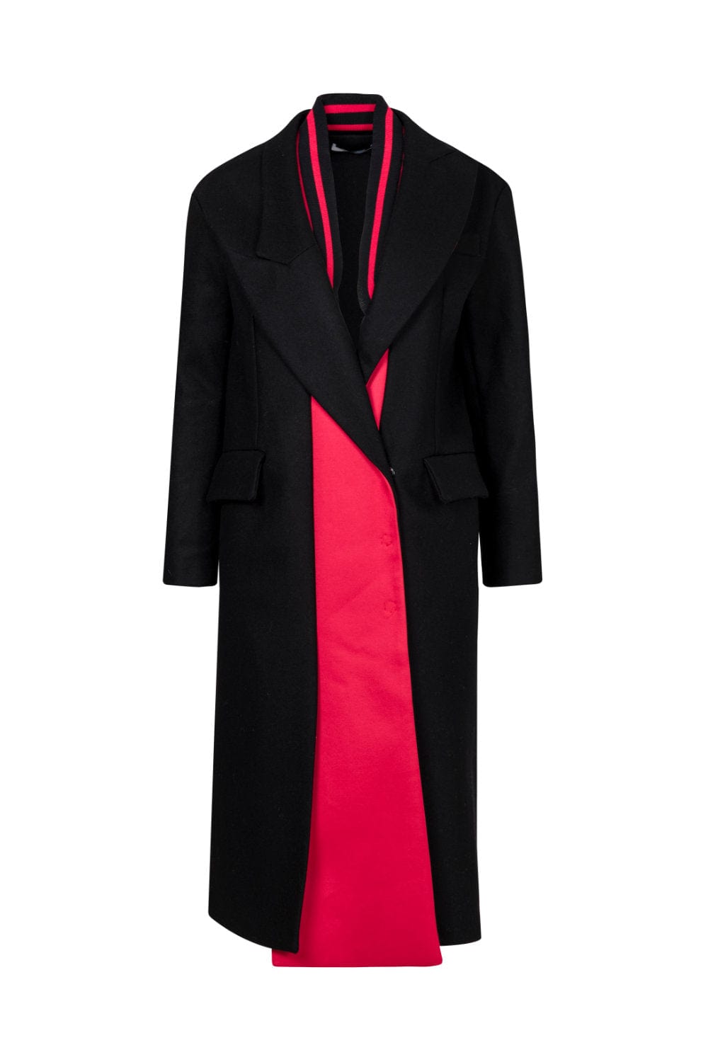 Oblique Creations - Sobretudo 7/8 Longo Bicolor