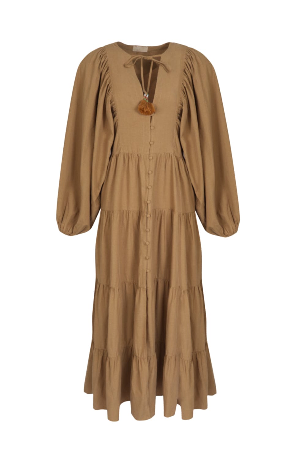 Tissé - Vestido Longo Asa Quartz Bege