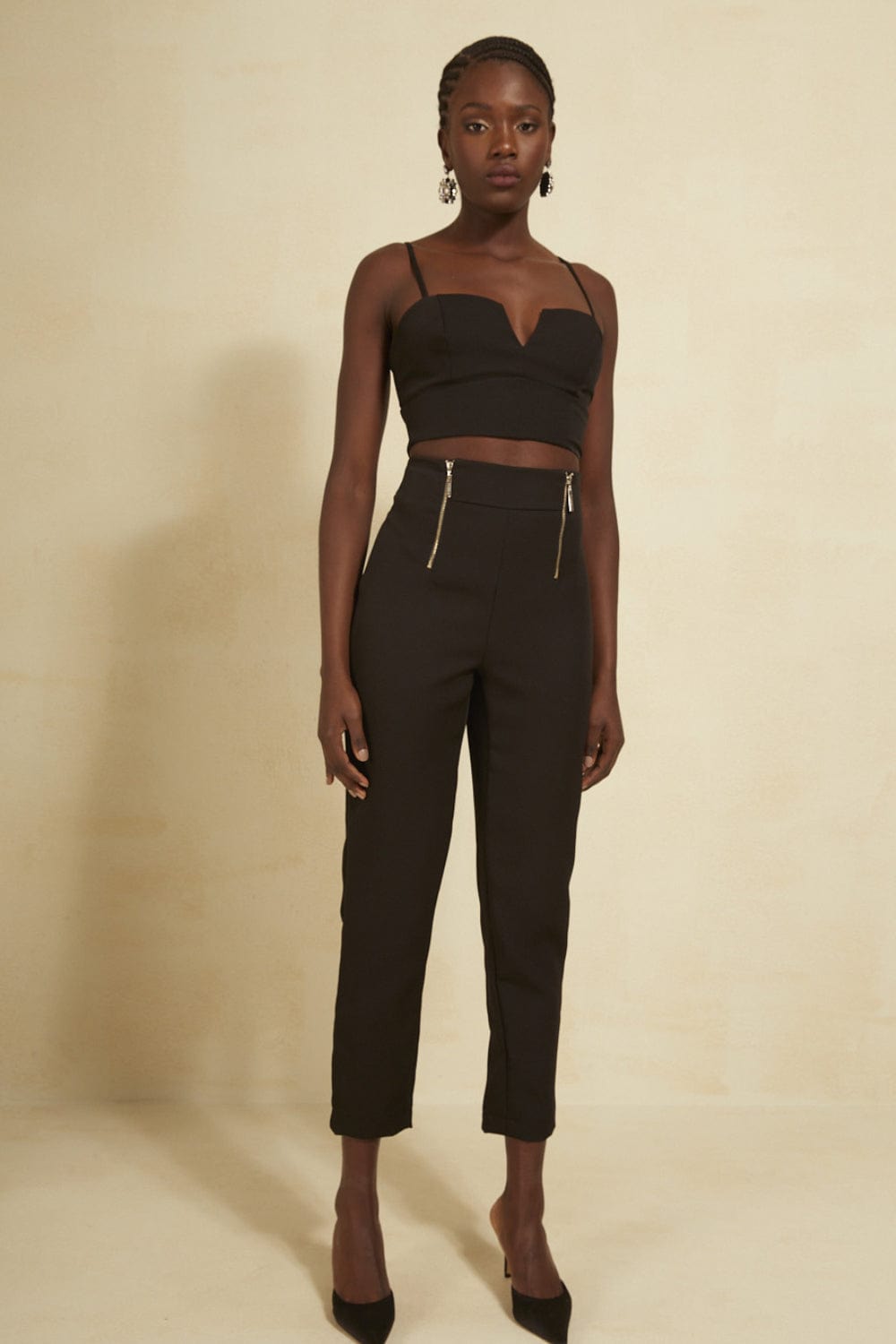 L'Cecci - Top Estruturado com Alças Preto