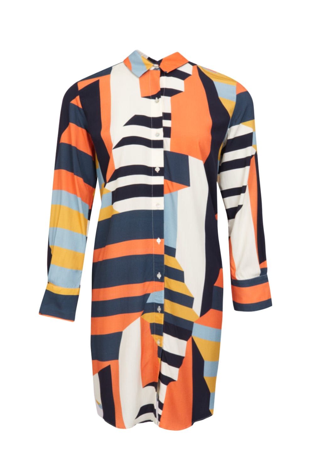 Lenny Niemeyer - Vestido Curto Chemisier  Manga Longa Mexico