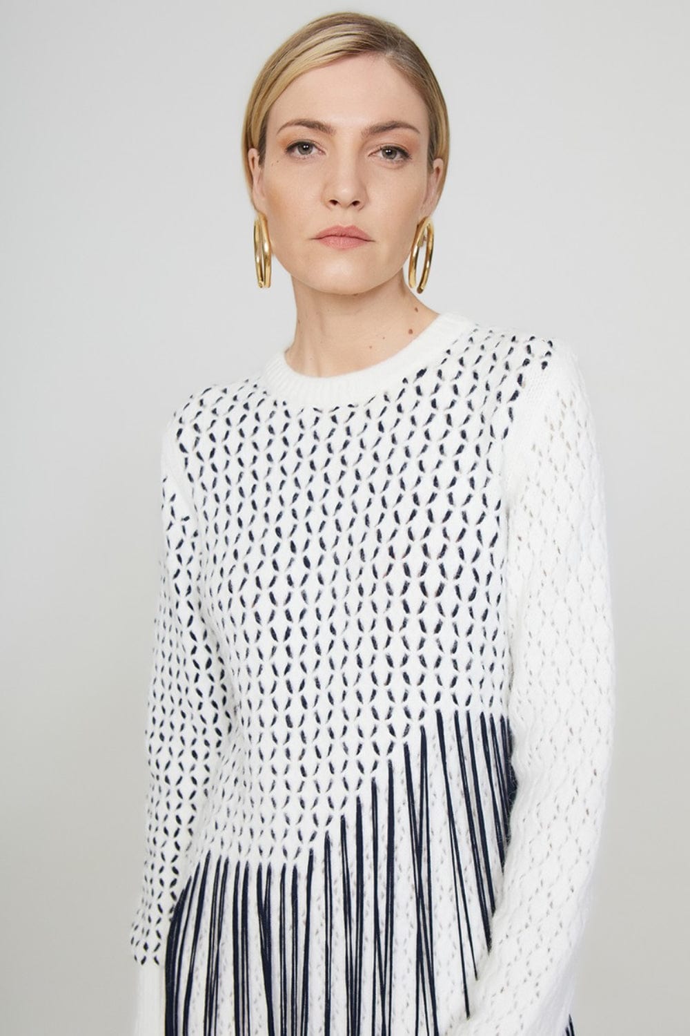 Coven - Vestido Mini Tricot Franjas