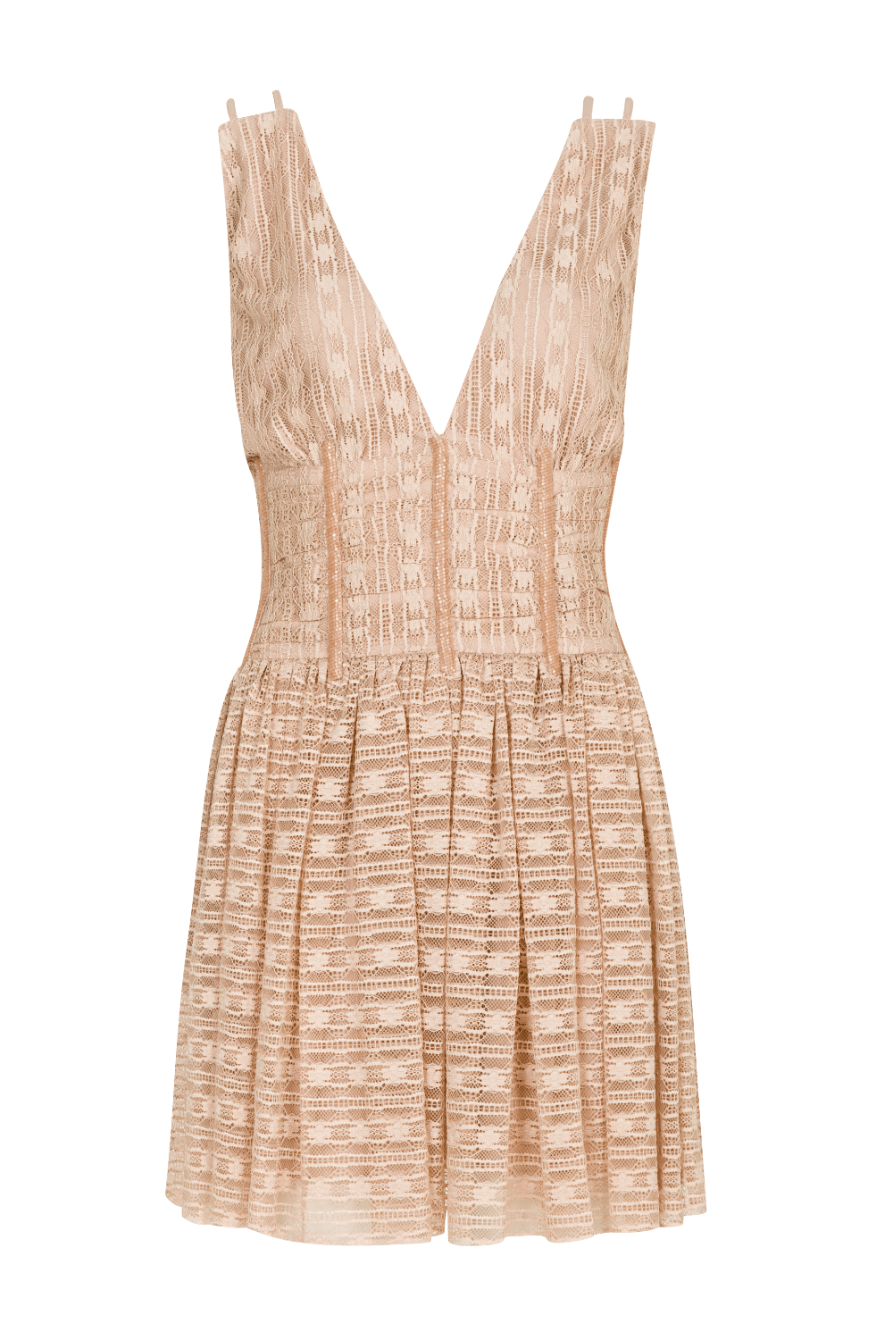 LN - Vestido Curto de Renda Rosa