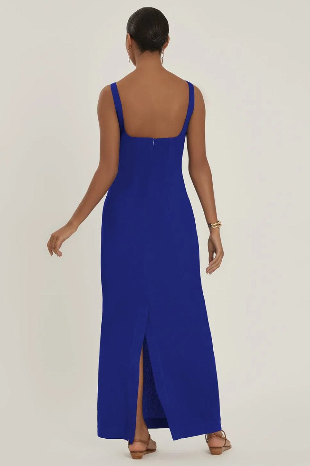 Lenny Niemeyer - Vestido Longo Top Estruturado Netuno Azul