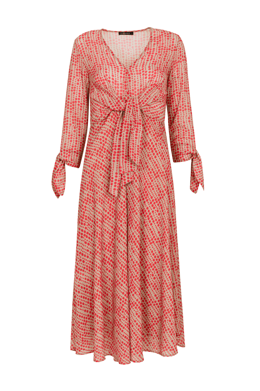 Cristina Barros - Vestido Midi Estampa Poá